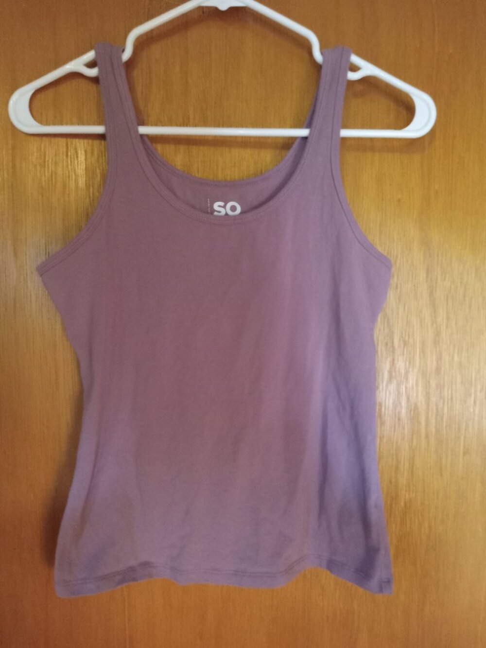 *3 FOR $13* SO Mauve purple scoopneck tank top